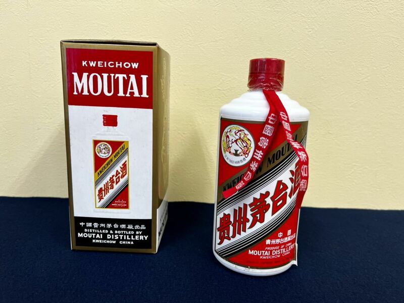 未開栓　貴州茅台酒 マオタイ酒 天女 箱付き 中国酒 古酒 MOUTAI 約783g老酒