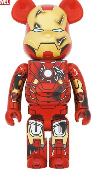 未開封　国内正規品　BE@RBRICK IRON MAN MARK VII DAMAGE Ver. 1000％ MARVEL MEDICOM TOY ベアブリック アイアンマン ironman