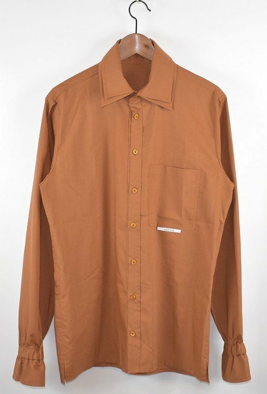 ADONIS/アドニス　21AW　ダブルカラードレスシャツ　サイズ：48　カラー：オレンジ 21n12