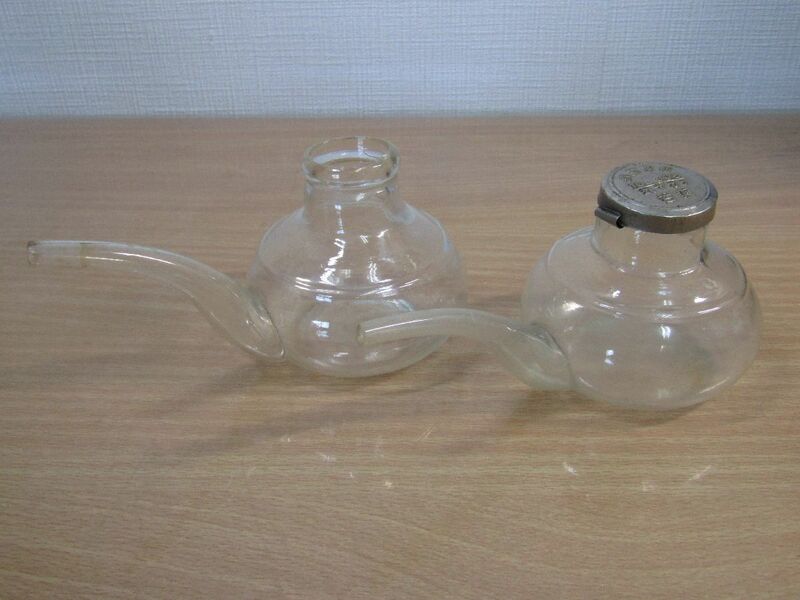 ナカヤ式　薬呑　ガラス製　吸い飲み　２点　薬呑み器　薬瓶　昭和レトロ　アンティーク　当時物　K-129
