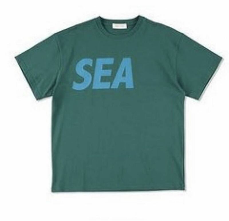 22SS WIND AND SEA ウィンダンシー BIG LOGO Tシャツ　グリーン　Sサイズ