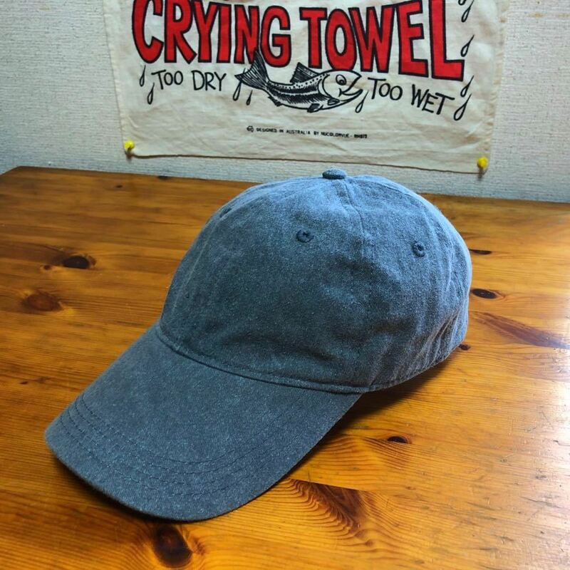 ★送料370円《authentic pigment 》★オーセンティックピグメント★アウトドアベースボールCAP ピグメント加工グレー色★Ｆサイズ★