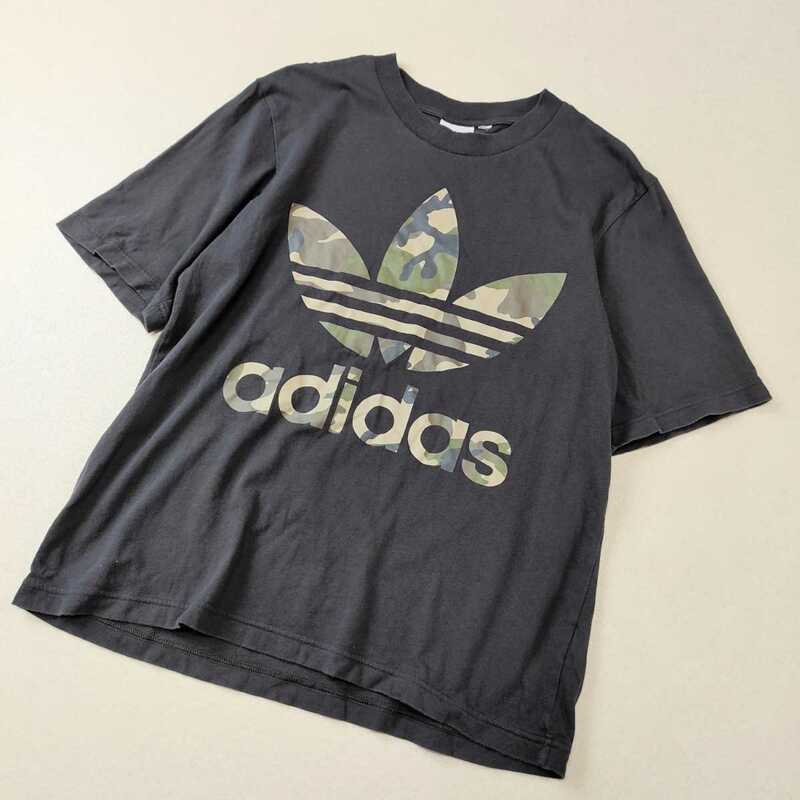 adidas アディダス　カモフラトレフォイル プリントTシャツ 半袖Tシャツ