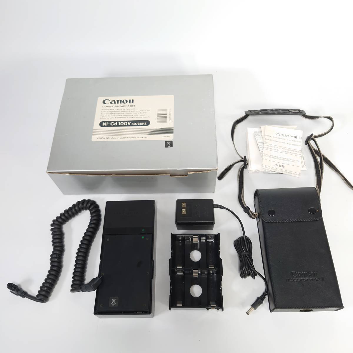 Canon TRANSISTOR PACK E SET 単二ホルダー セット トランジスタパックE Ni-Cd 100V 50/60HZ キヤノン