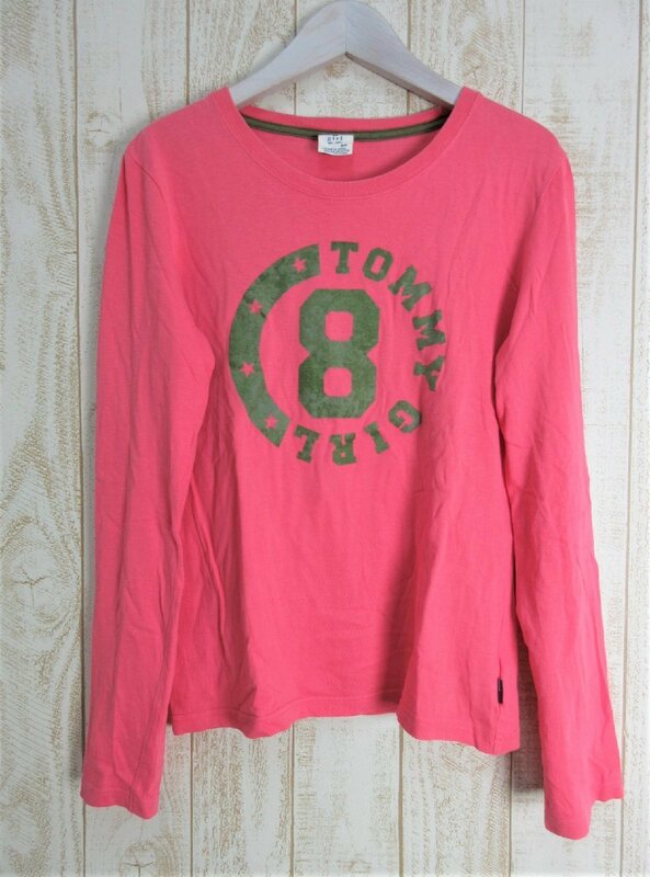 tommy girl/トミーガール：長袖プリントTシャツ サイズS レディース/中古/USED