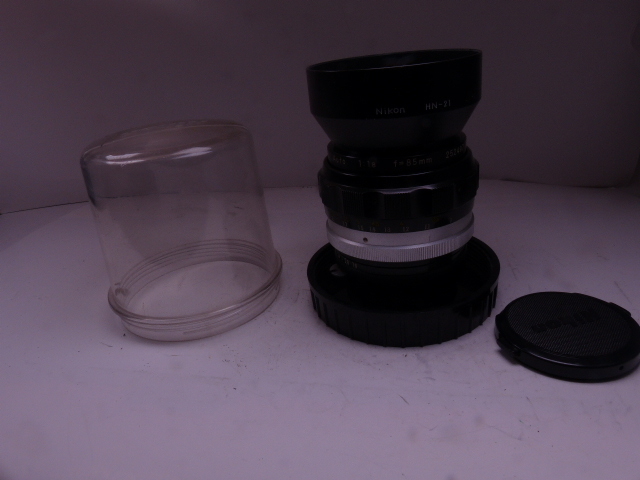 大口径 NIKKOR-H AUTO 85㎜ F1.8 メタルフードHN-21 ケース付 良品