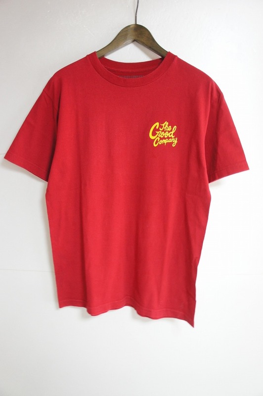 THE GOOD COMPANYザ グッド カンパニー アドレス プリント Tシャツ 半袖カットソー 赤1206L