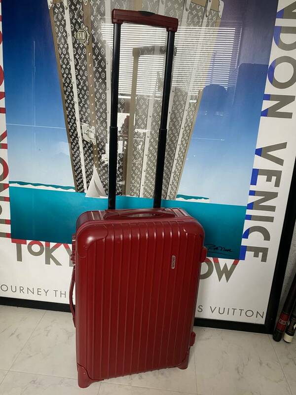 【即決/即納】！機内持ち込み！ RIMOWA リモワ SALSA 2輪 スーツケース キャリーケース レッド 赤 ディバイダー付き 855.52 本物 正規品