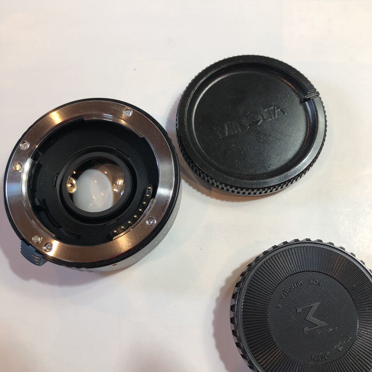 ミノルタ　α AFマウント　KENKO MX-AF 1.5X TELEPLUS SHQ 美品　外観、レンズともきれいです。ボディキャップ、レンズリアキャップ付き