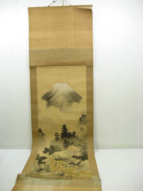 富士山 風景 掛軸 掛け軸 53.5×194cm