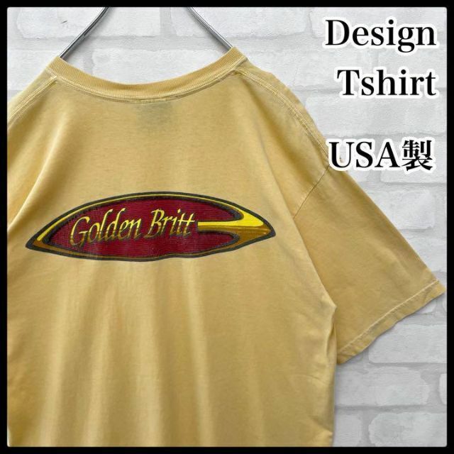 【入手困難】USA製 Golden Britt くすみカラー 半袖 Tシャツ イエロー Mサイズ