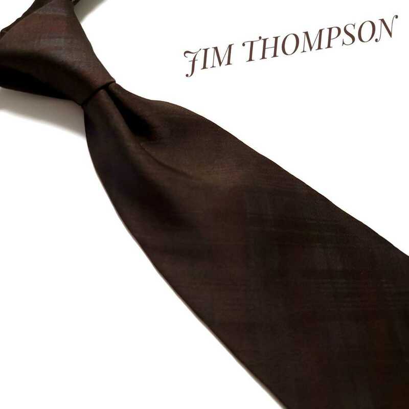 ジムトンプソン JIM THOMPSON ネクタイ ブランド ブラウン 茶 1293