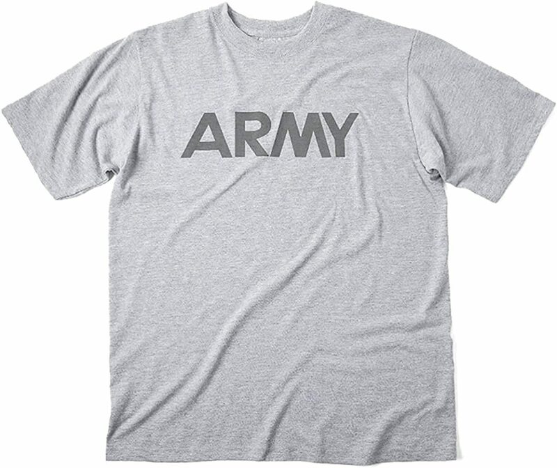 再入荷/即決【SOFFE / 新品】ARMY Tシャツ/US ARMY/ Mサイズ/ヘザーグレイ/アメリカ買付/トレーニングTシャツ/ロゴ・リフレクター (q-227)