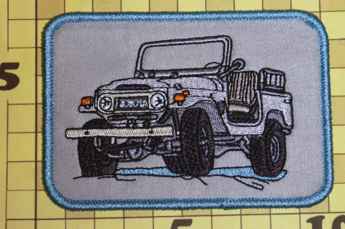 送料無料!ランドクルーザー FJ40 アイロン 刺繍 ワッペン その1（ トヨタ 四駆 ジープ