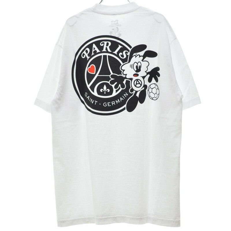 【M】VERDY × PSG Paris Saint-Germain / ヴェルディ × パリサンジェルマン S/S T-SHIRT #2 ロゴプリント 半袖Tシャツ