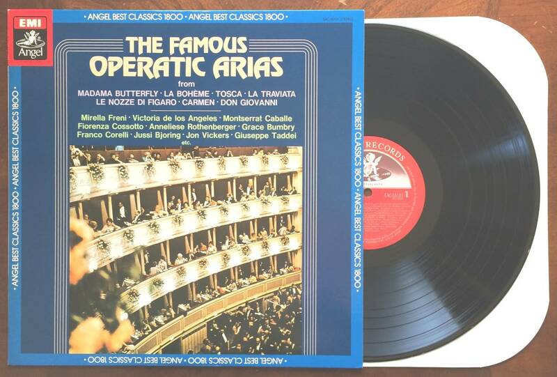 【 LP レコード ： 】The famous operatic arias 不滅のオペラ・アリア集