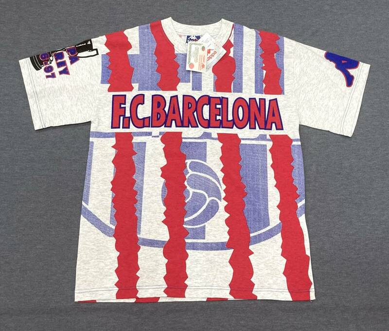 希少 デッド FC BARCELONA COPA DEL REY 96-97 記念 Tシャツ M バルセロナ カッパ 