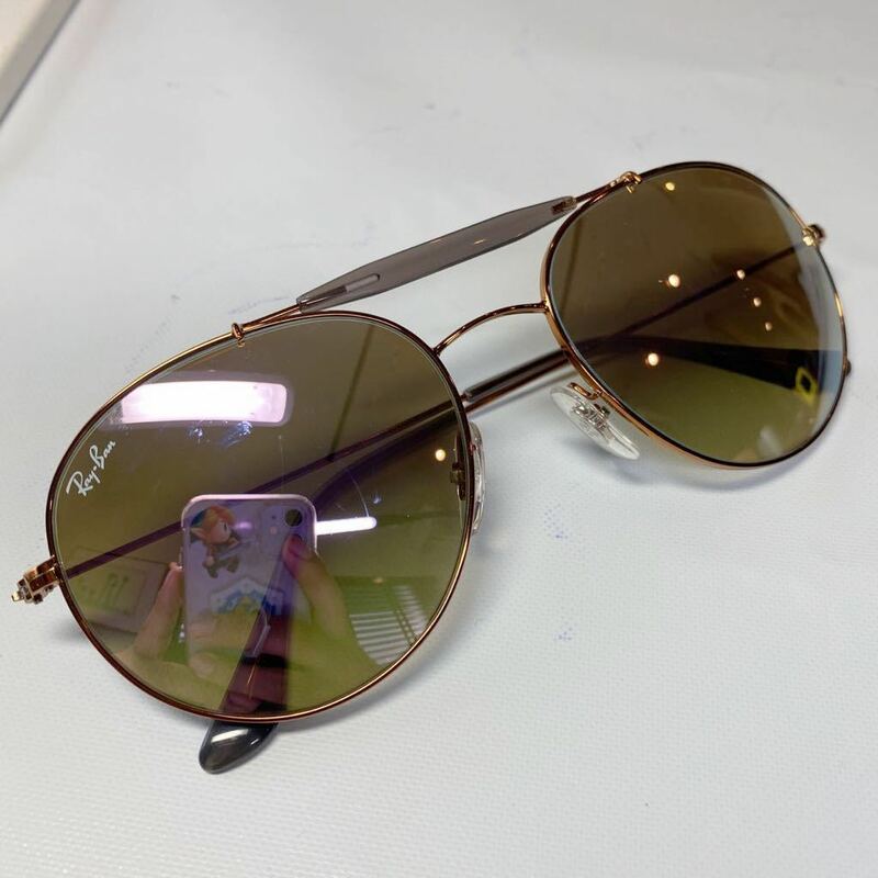 【新品未使用】レイバンサングラス Ray-Ban RB3532 198/7X 58□18 140 3N ゴールド細フレーム　ティアドロップ　rb080802