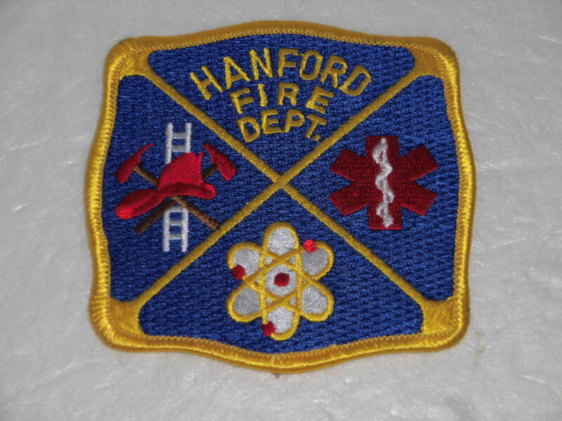 ハンフォード消防署リッチランド パッチ ( ワッペン ) ワシントン州エネルギー省 HANFORD FIRE DEPT