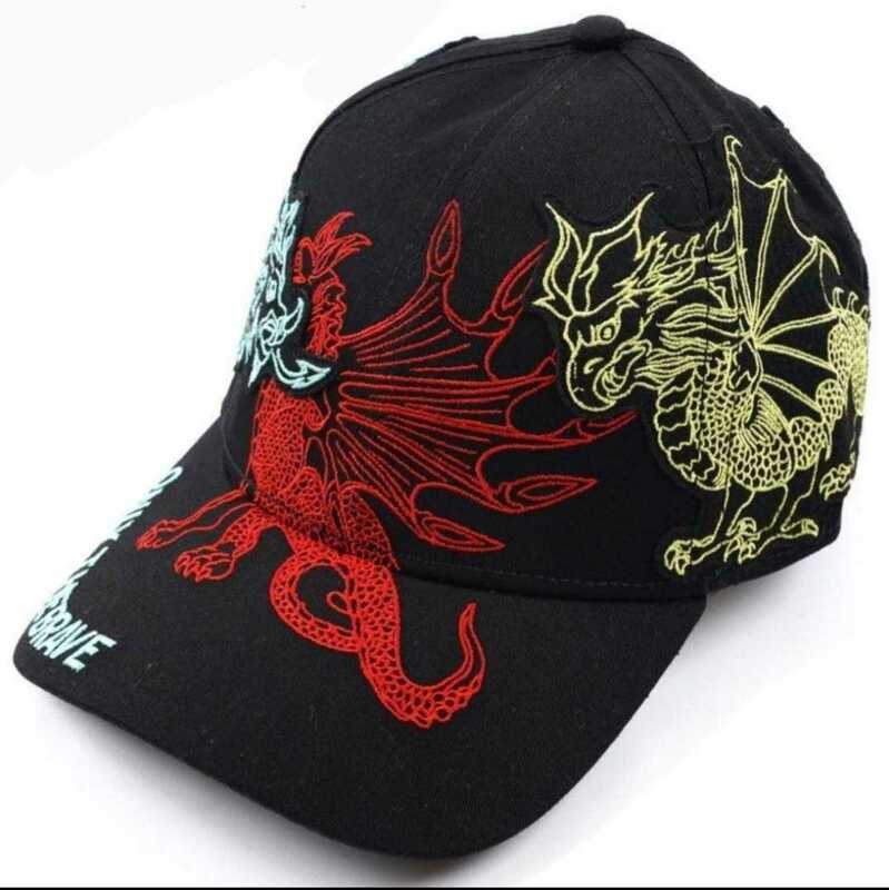 【01】DIESEL ディーゼル/DRAGON HAT/キャップ/ドラゴン刺繍