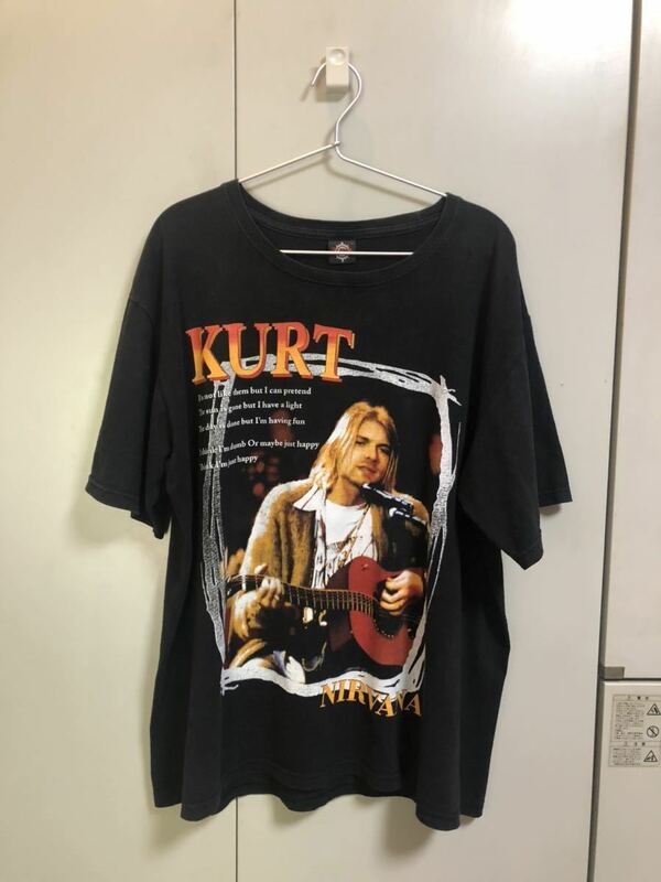 NIRVANA Tシャツ ニルヴァーナ ニルバーナ カートコバーン カートコべイン ブート ビンテージ ロックT アンプラグド MTV 追悼