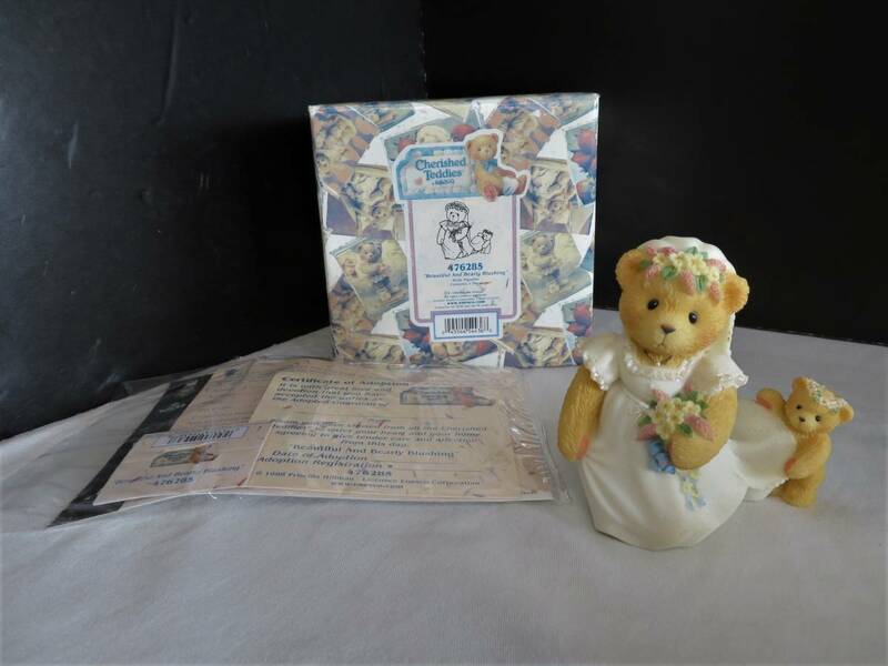 R532 【新品・デッドストック】 Cherished Teddies チェリッシュ・テディエネスコ 陶器人形 476285