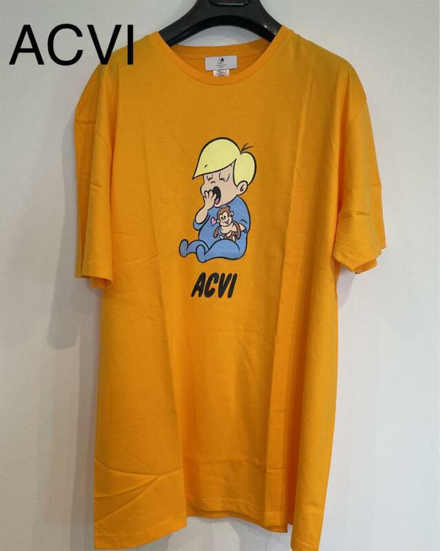 ACVI アクビ Tシャツ 半袖 SALU トップス オレンジ 新品