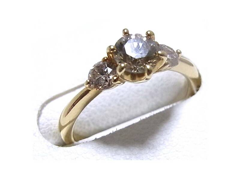 《ジュエリー》K18 ダイヤ0.767ct付き リング 10号 18金製の指輪 ダイヤモンド付き
