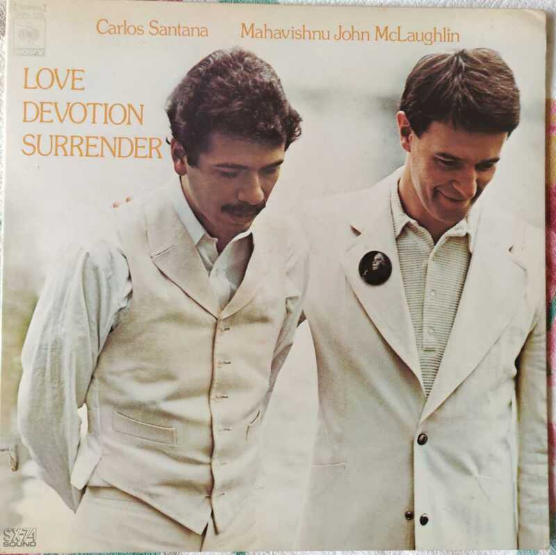 LP国内盤 Santana &J・McLaughlin //Love Devotion Surrender 見開きジャケット 解説付き 1972年発売