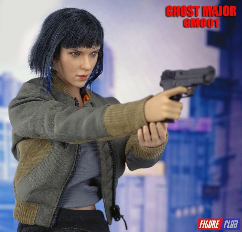 GHOST MAJOR 1/6 スケール ゴースト メジャー ヘッド ＆ アウトフィット セット GM001 Figure Club アクションフィギュア用 