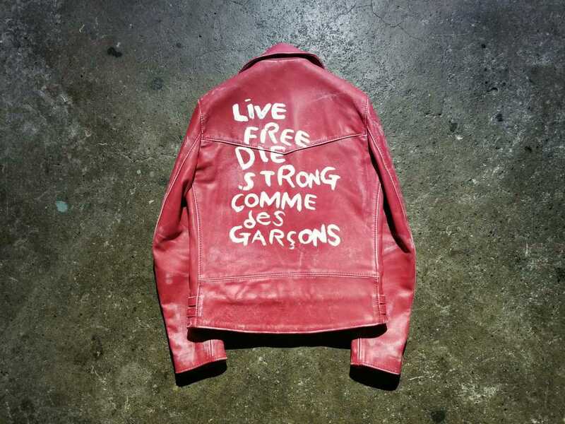 COMME des GARCONS AD2014 青山限定 Lewis Leathers LIGHTING Live FREE コムデギャルソン ルイスレザー ライトニング 38