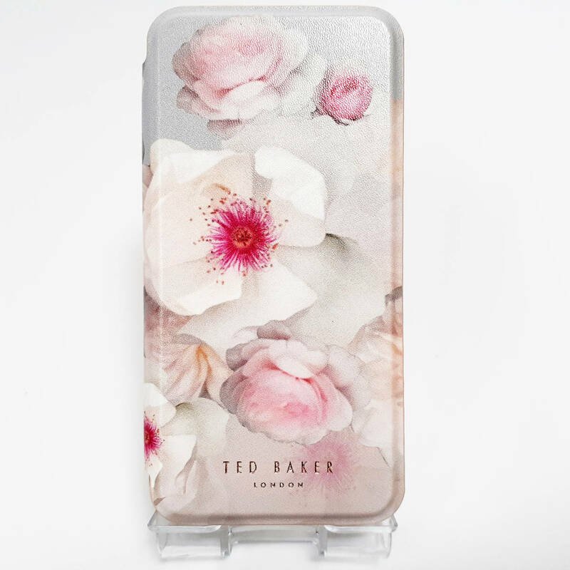 TED BAKER NAILBISE Chelsea Grey WHITE ブックレットタイプ ケース iPhone X 新品