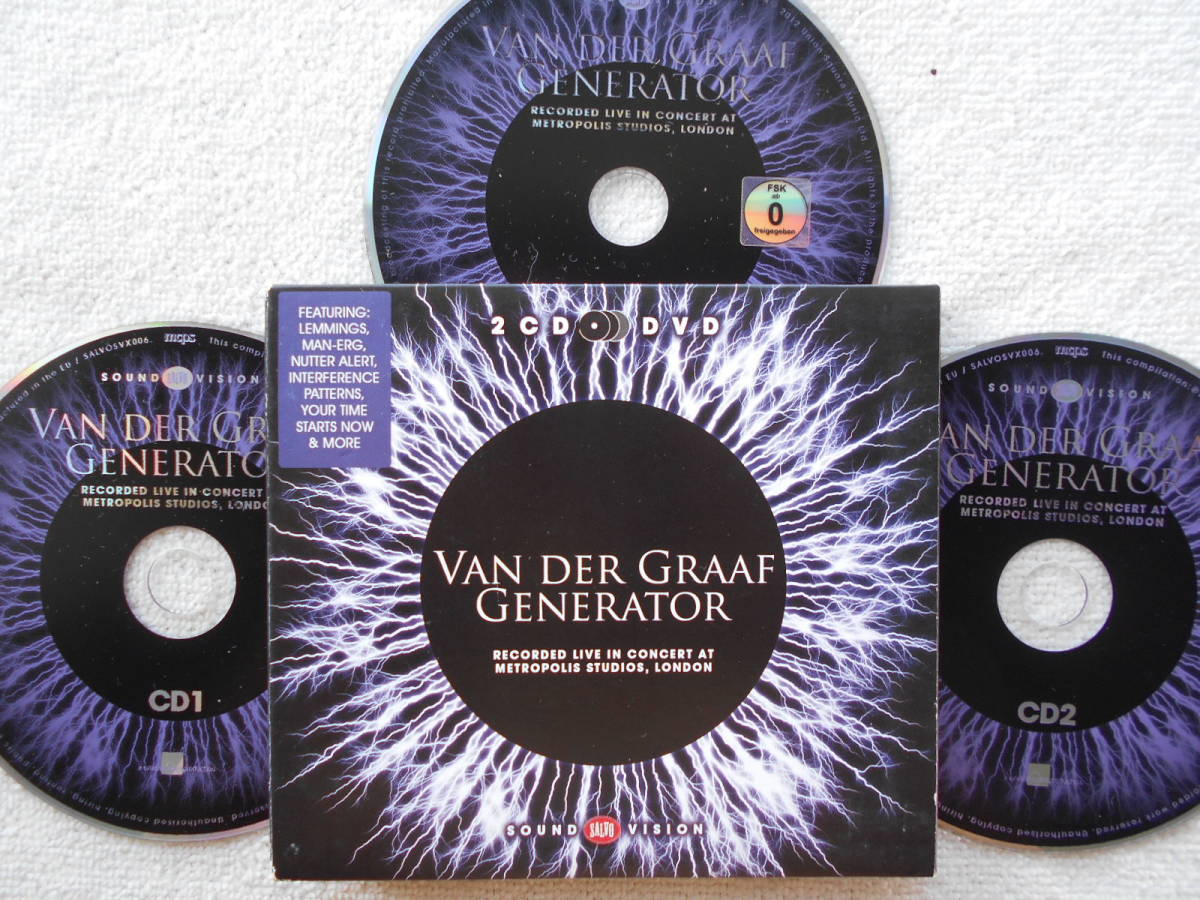 ヴァン・ダー・グラフ・ジェネレーター VAN DER GRAAF GENERATOR●2枚組CD+DVD●3枚組●LIVE IN CONCERT 2010●美麗盤！！