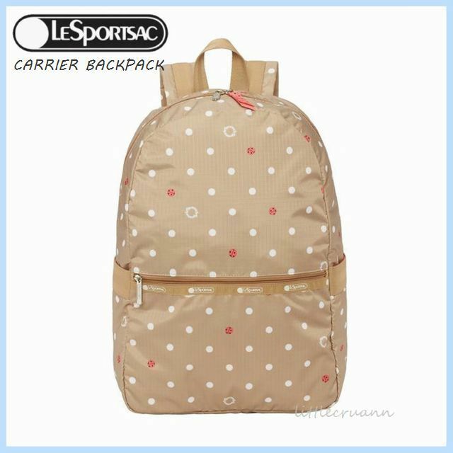 LeSportsac◆キャリア バックパック /ラッキードット 3504 CARRIER BACKPACK/F103 LUCKY DOT レスポ デイパック アメリカ正規品 (1136)