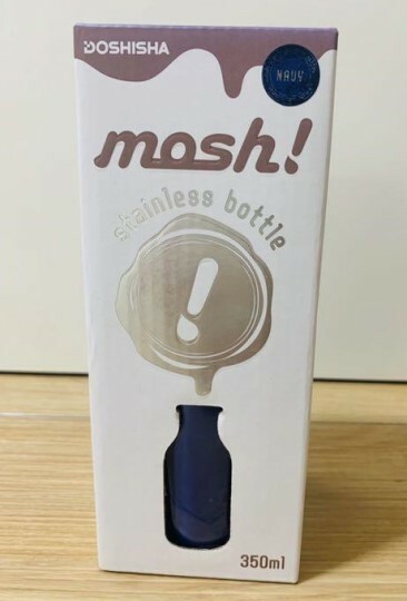 mosh! (モッシュ!) 水筒 0.35L スクリュー式真空断熱マグボトル 新品 ネイビー 未使用品