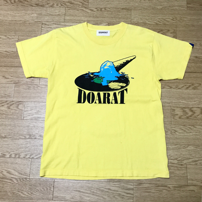 メール便可能! DOARAT (ドゥアラット) 半袖 Tシャツ (S) | メンズ mens skate スケート TOKIO 裏原 STREET ストリート イエロー 日本製 YEL