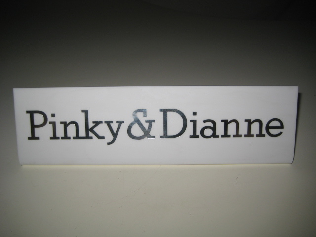 非売品 Pinky ＆ Dianne　ピンキー＆ダイアン　POP　プレート　看板　パネル プラ製
