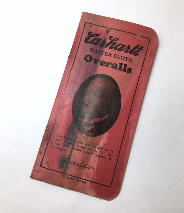 1930s ビンテージ カーハート メモ帳 タイムブック オーバーオール