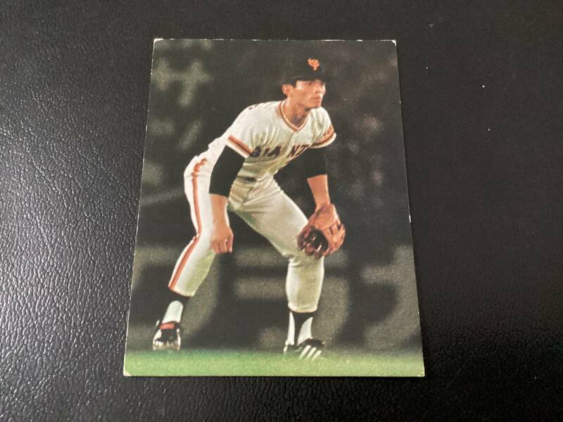 ホームランカード　カルビー77年　ジャイアンツ選手　河埜（巨人）No.93　プロ野球カード