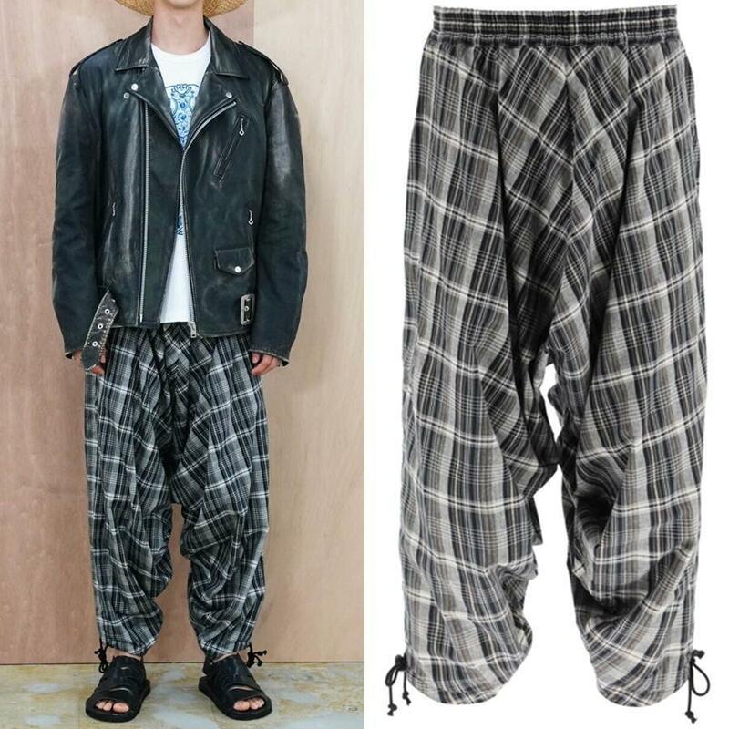 ジュンヤ 22SS　サルエルパンツ　XS　定価60500円 タイパンツ JUNYA ギャルソン コムデギャルソン チェック パンツ ワイドパンツ