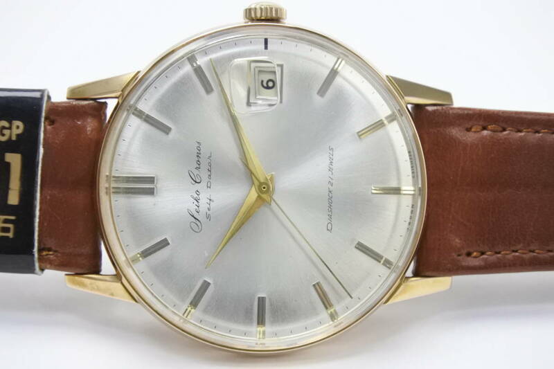 奇跡☆☆☆ Cronos「時司神」1960年代製 SEIKO　Cronosクロノス・セルフデータRef.15020　AEGP　21石　手巻き紳士腕時計　デッドストック品