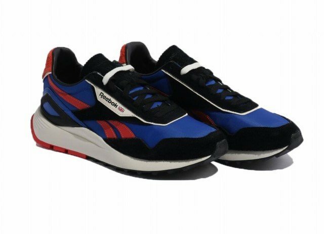 リーボック Reebok スニーカー レガシー AZ GY0419 メンズ 黒 青 赤 軽量 クラシック レザー Legacy AZ ランニング US8（26.0cm）