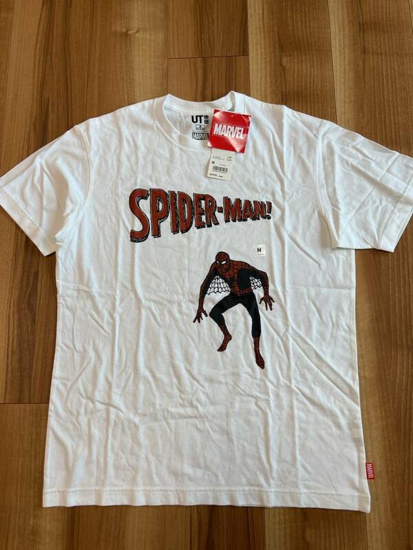 新品未使用 ユニクロ スパイダーマン Tシャツ Mサイズ UT SPIDER MAN マーベル MCU