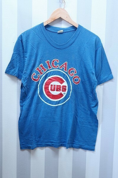 2-2512A/5050 MLB シカゴカブス 半袖Tシャツ USA製 ビンテージ 送料200円 