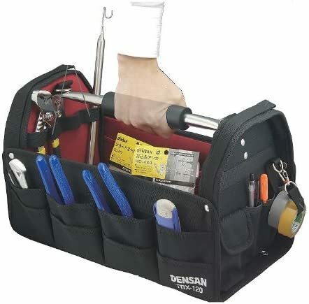 デンサン ツールバケット 工具箱 ツールボックス 収納バッグ TBX-120 電工バッグ 工具入れ 4937897063978