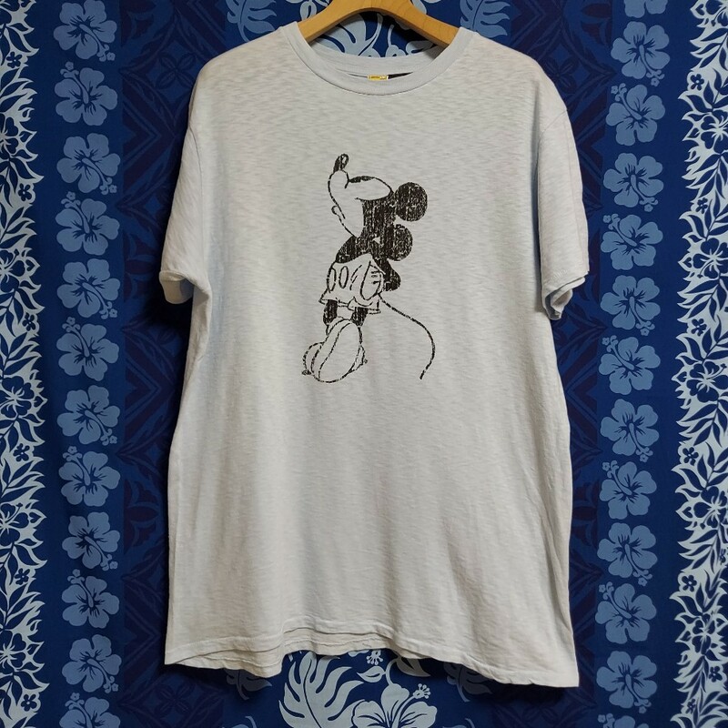 VELVA SHEEN ベルバシーン DISNEY ディズニー ミッキーマウス Tシャツ MADE IN USA サイズ XL カラーブルー 古着