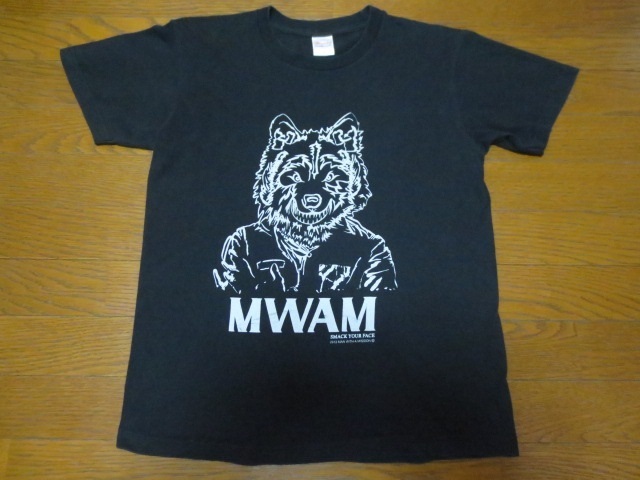 ＭＡＮ　ＷＩＴＨ　Ａ　ＭＩＳＳＩＯＮ　２０１３　マンウィズアミッション半袖プリントツアーティーシャツ　黒　Ｓ