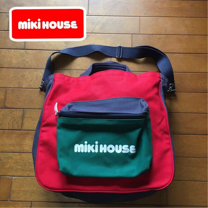 ★【 mikiHOUSE 】★ キャンバス 2WAYトートバッグ★