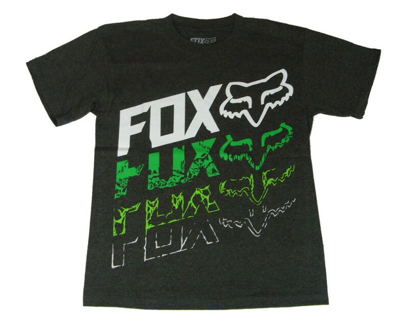 FOX フォックス 半袖Tシャツ カットソー 子供 男の子 ジュニア キッズ ボーイズ 130cm グレー 日本未発売 新品