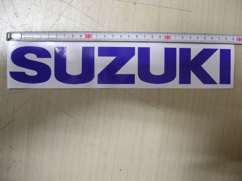 スズキ　SUZUKI　タンク　カウル　ステッカー　デカール　ロゴマーク　青　28cm　刀　タンク　RG　TS　GT　カタナ　GSX　GS　　